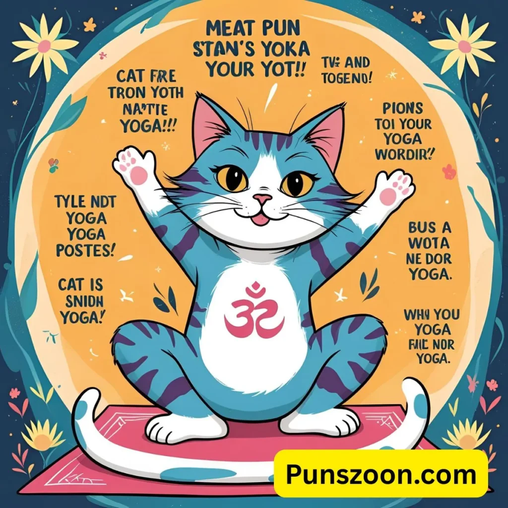 Cat Yoga Puns