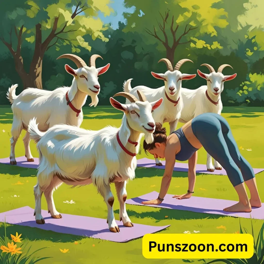 Goat Yoga Puns