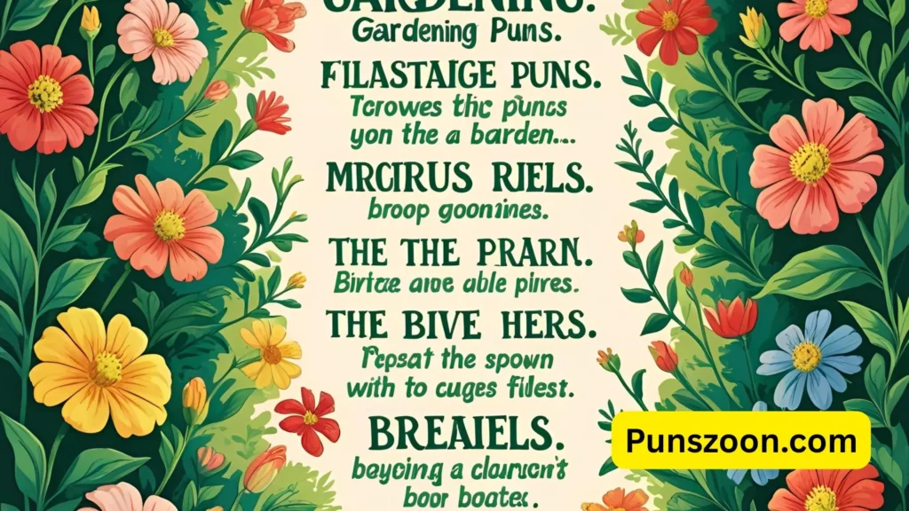 Short Gardening Puns