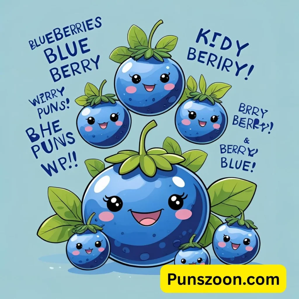 Blueberry Blue Puns