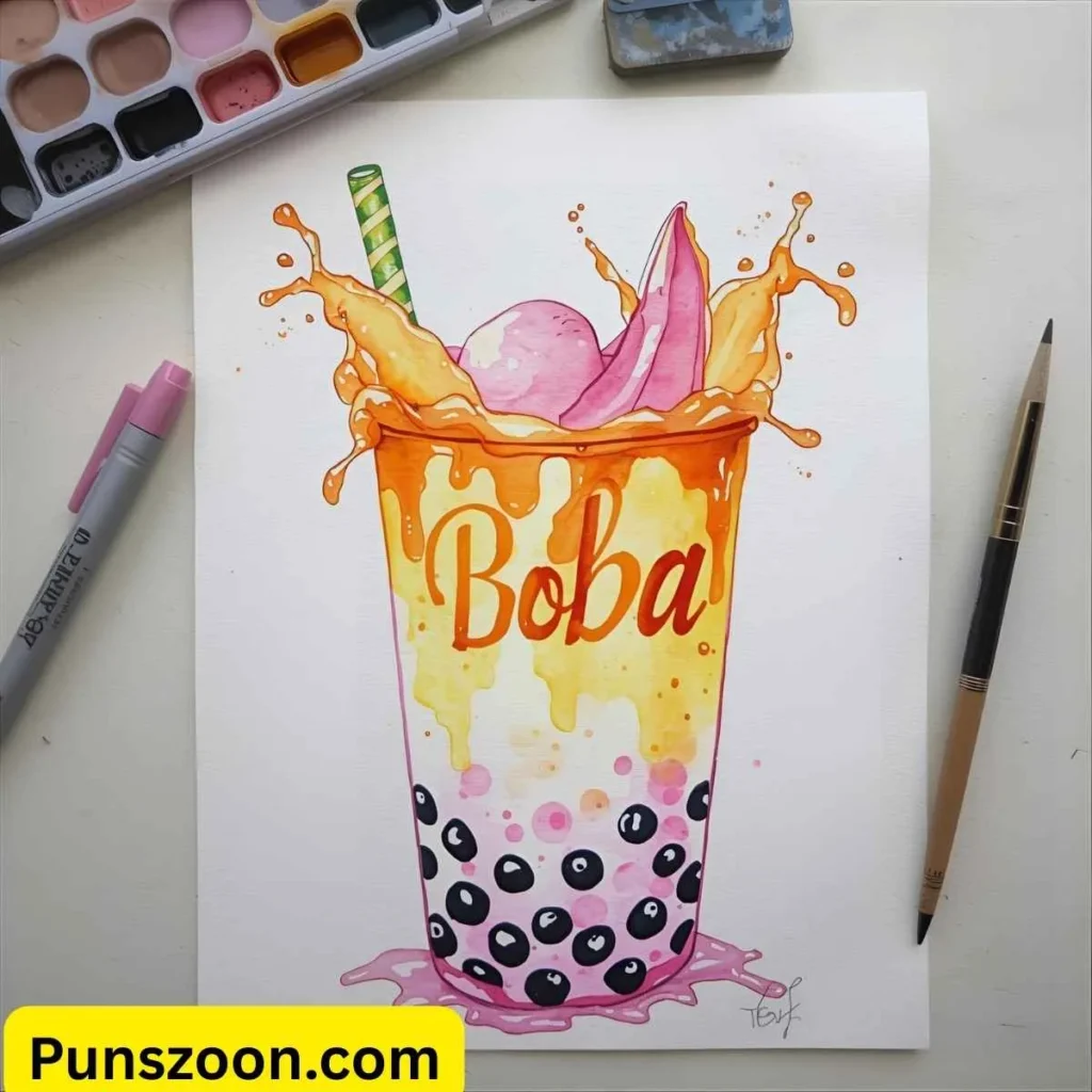 Boba Puns Captions