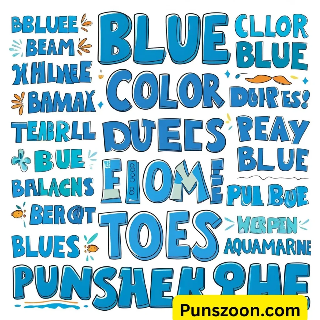 Color Blue Puns