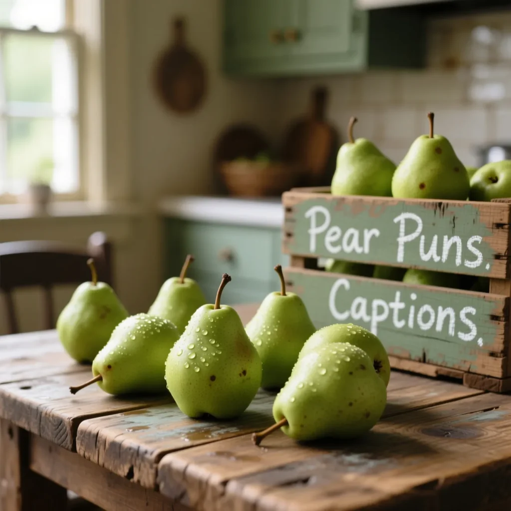 Pear Puns Captions