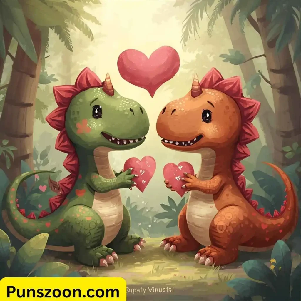 Dinosaur Valentines Puns