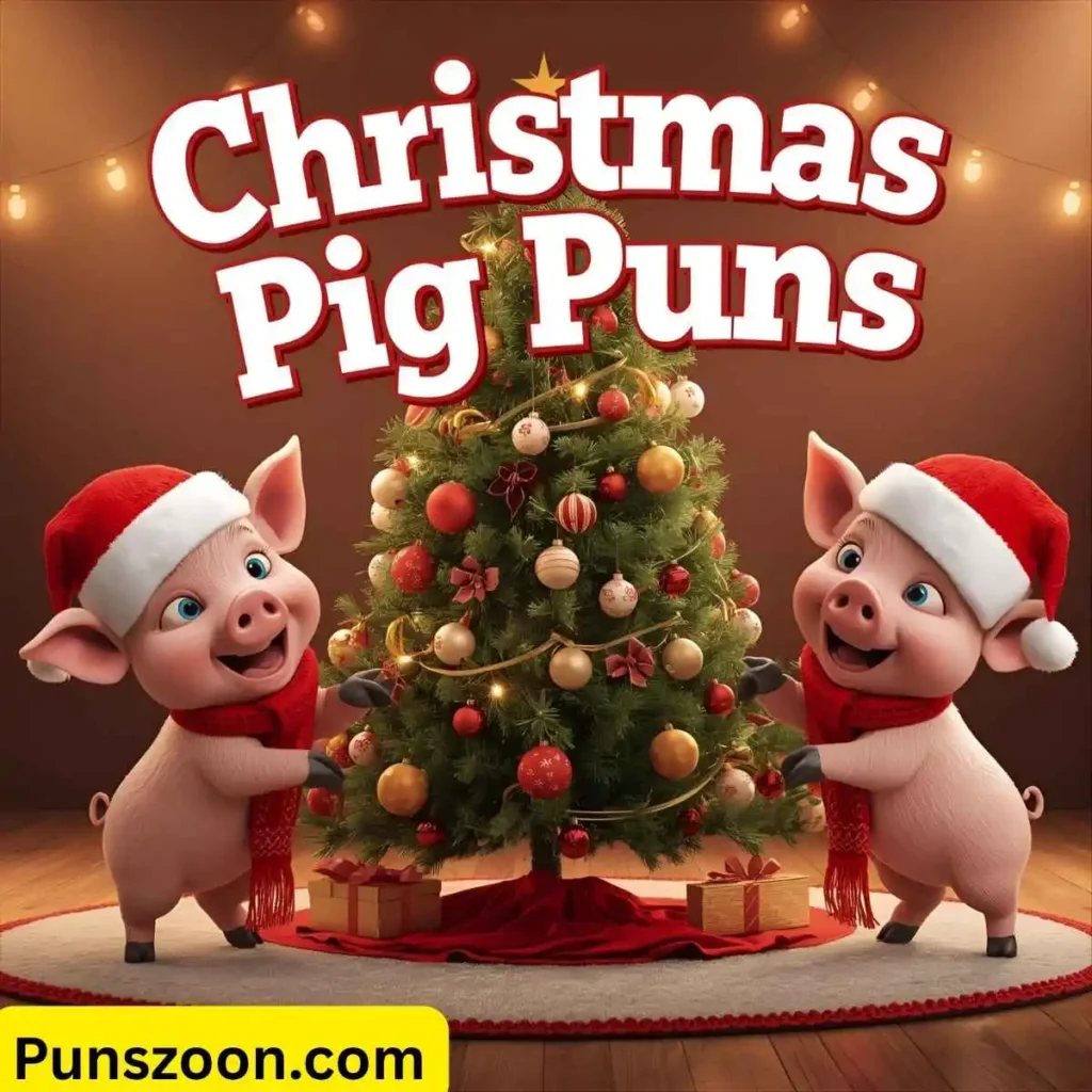 Christmas Pig Puns
