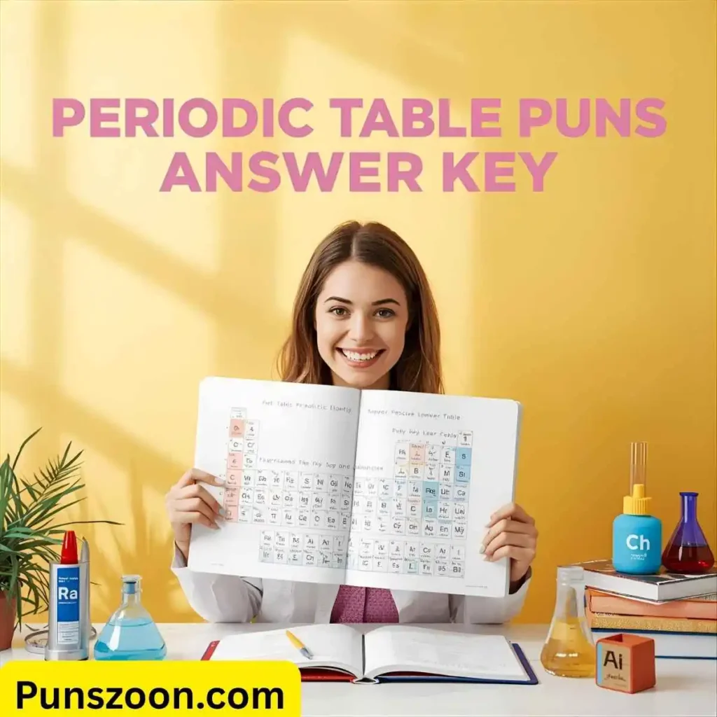 Periodic Table Puns Answer Key