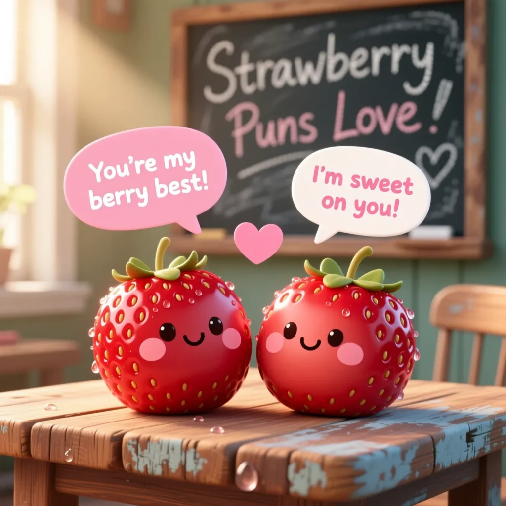 Strawberry Puns Love